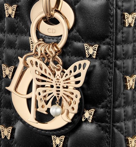 dior bag with butterflies|lady dior butterfly bag.